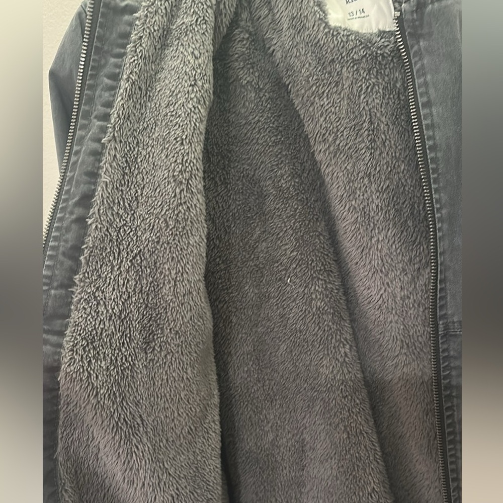 Abercrombie Kids Black Hooded Jacket - Picture 2 of 3